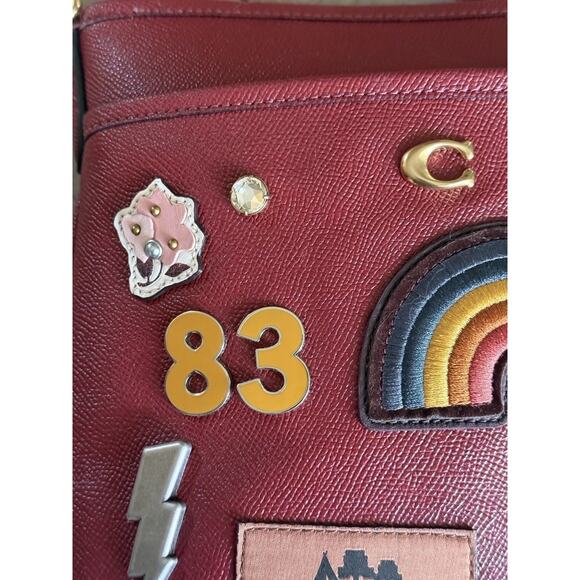 Coach Kitt Crossbody bag grained leather, CC526, Cherry - Picture 5 of 15